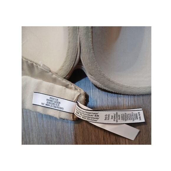 Victoria Secret Lined Strapless Bra 34B Nude Tan Padded Underwire - Picture 4 of 4